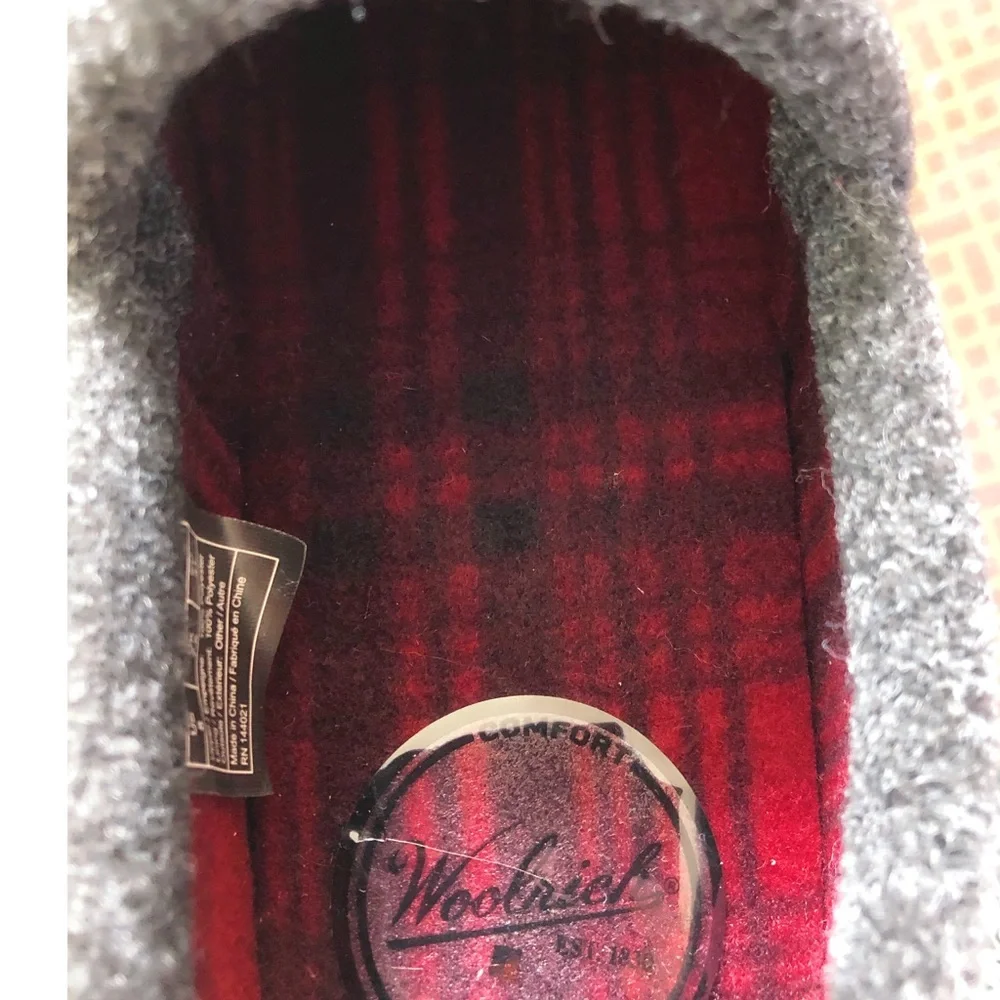 Woolrich Run Slip On Loafer Wool Slippers Men’s size 8 - Picture 7 of 8